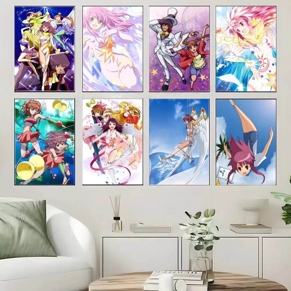 Vintage Shoujo Anime K-Kaleido Star Poster  Self-adhesive Art Waterproof Paper Sticker Coffee House Bar Room Wall Decor