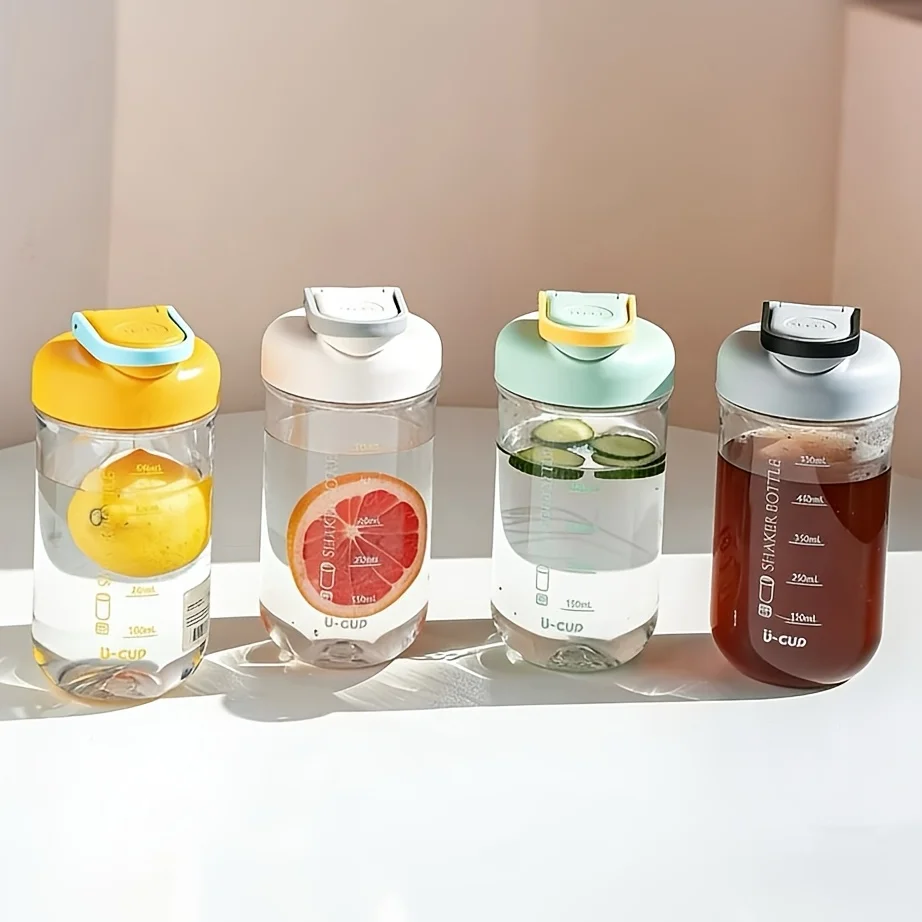 Portable Protein Powder Shaker Cup with Measurements, Leak-proof Sports Water Bottle, Fitness Shake Blender - view 5