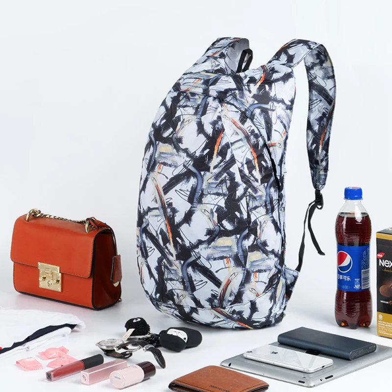 PLAYKING hafif naylon katlanabilir erkekler sırt çantası su geçirmez Mini seyahat paketi kadın çantası için kamp için Mochila Feminina