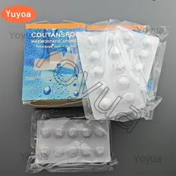 2 x 50pcs/pack Dental Medical Hemostatic Sponge 1x1cm Wound Hemostatic Gelatin Sponge Oral Cotton Roll Dental Clinic Consumables