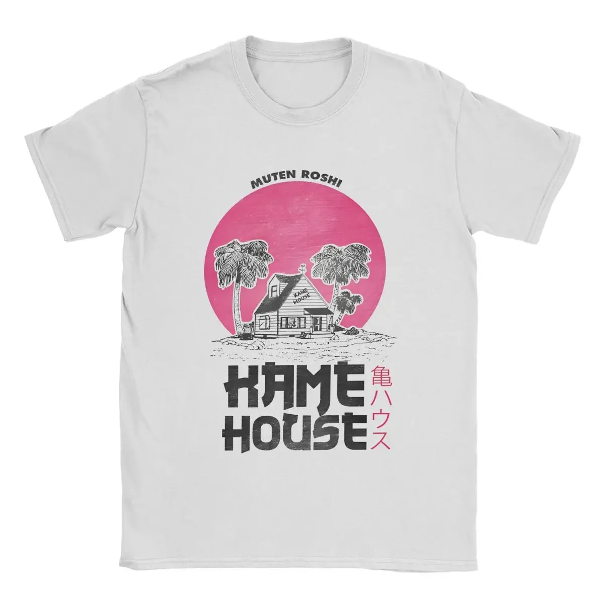 Kame House Japan Anime T Shirts Men 100% Cotton Funny T-Shirts Round Collar Cartoon Tee Shirt Short Sleeve merch Plus Size