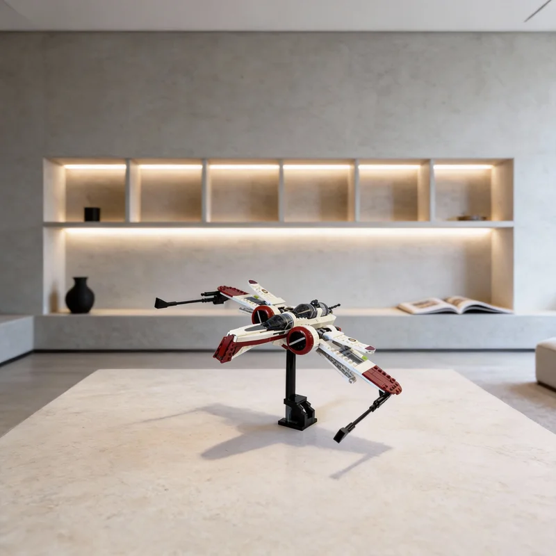 

579pcs MOC Modified ARC Starfighter Star Battle Model Building Blocks Desk Decor, Desktop Decor, Home Decor For Son Holiday Gift