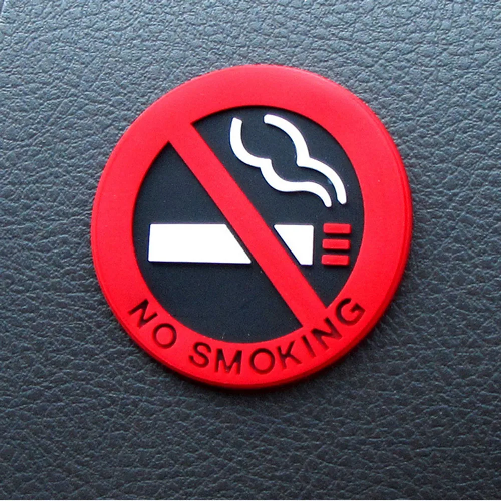 Universal Warning No Smoking Logo Car Stickers for Ford Focus 3 MK3 Focus 4 MK4 2012-2015