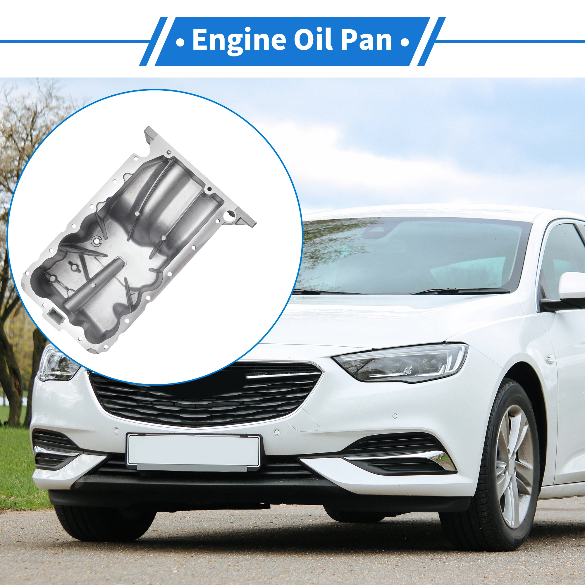 

UXCELL 1 шт. No 55573111 Масляный поддон двигателя для Opel для Astra J P10 1.4 2009-2015 Алюминий