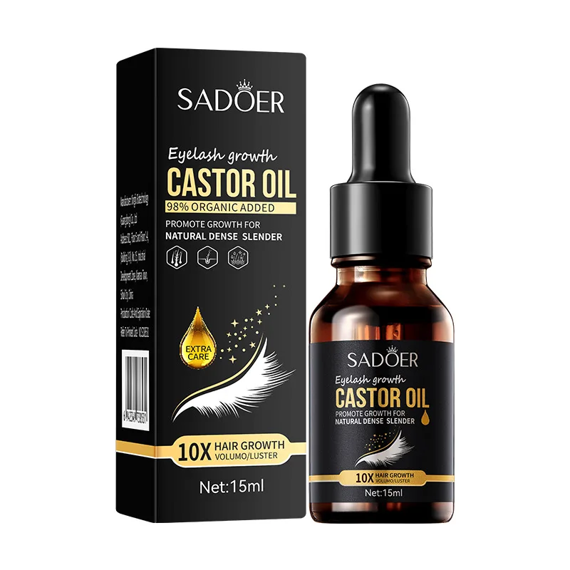 Ciglia Sollevamento Ciglia Migliora Crescita Ciglia SADOER Ispessimento Ciglia Olio di Ricino 10X Crescita Dei Capelli Naturale Denso SlenderMakeup