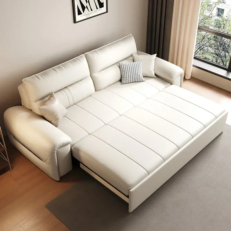 

Leather Nordic Modern Sofas Bed Minimalist Recliner Sleep Designer Floor Sofa Foldable Loveseat Woonkamerbanken Furniture Home