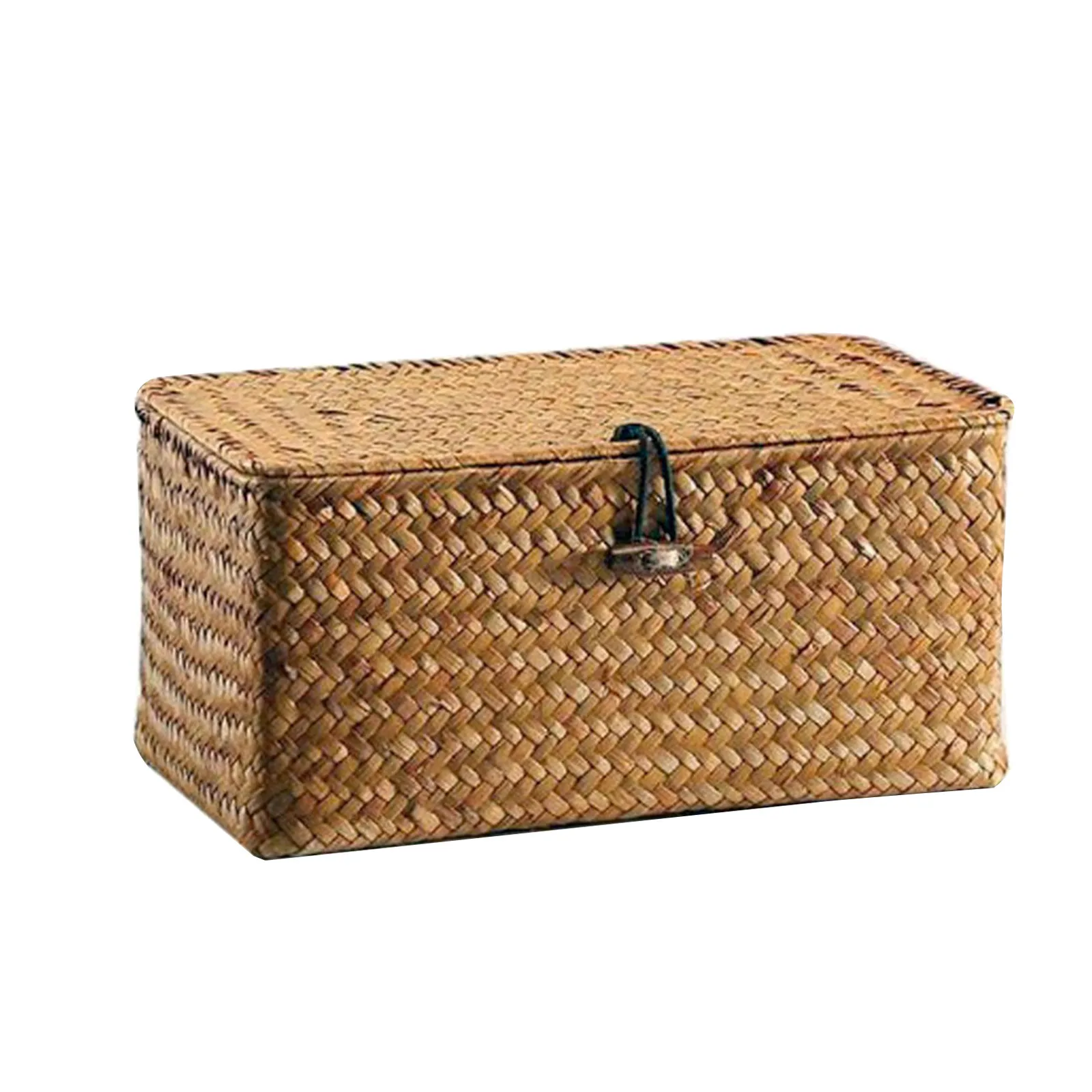 Wicker Storage Basket Woven Rattan Storage Laundry Basket With Lid