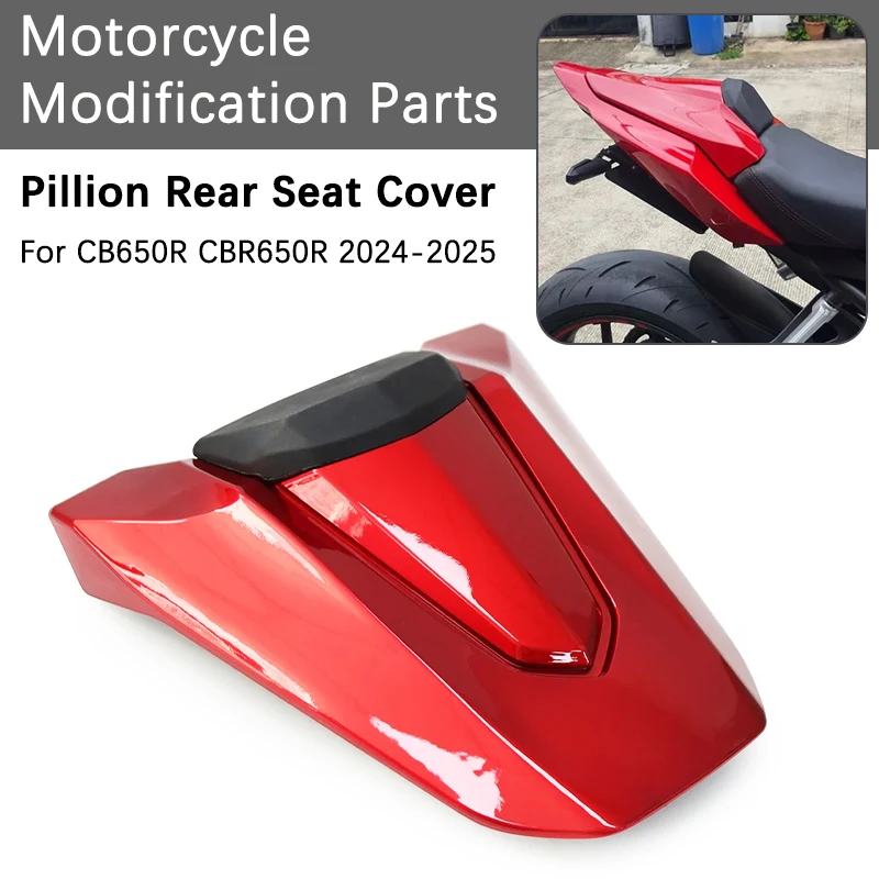 

Для CBR650R CB650R 2025 2024, чехол на заднее пассажирское сиденье мотоцикла, обтекатель, аксессуары для honda cbr/cb650r 2025