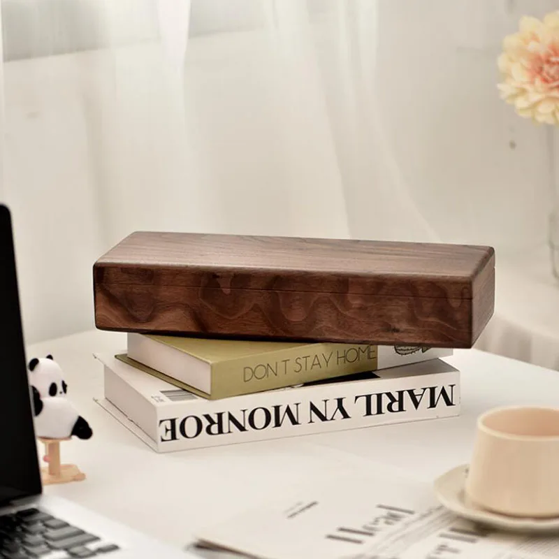 

Black walnut high-end desktop storage box watch display box storage box solid wood jewelry box