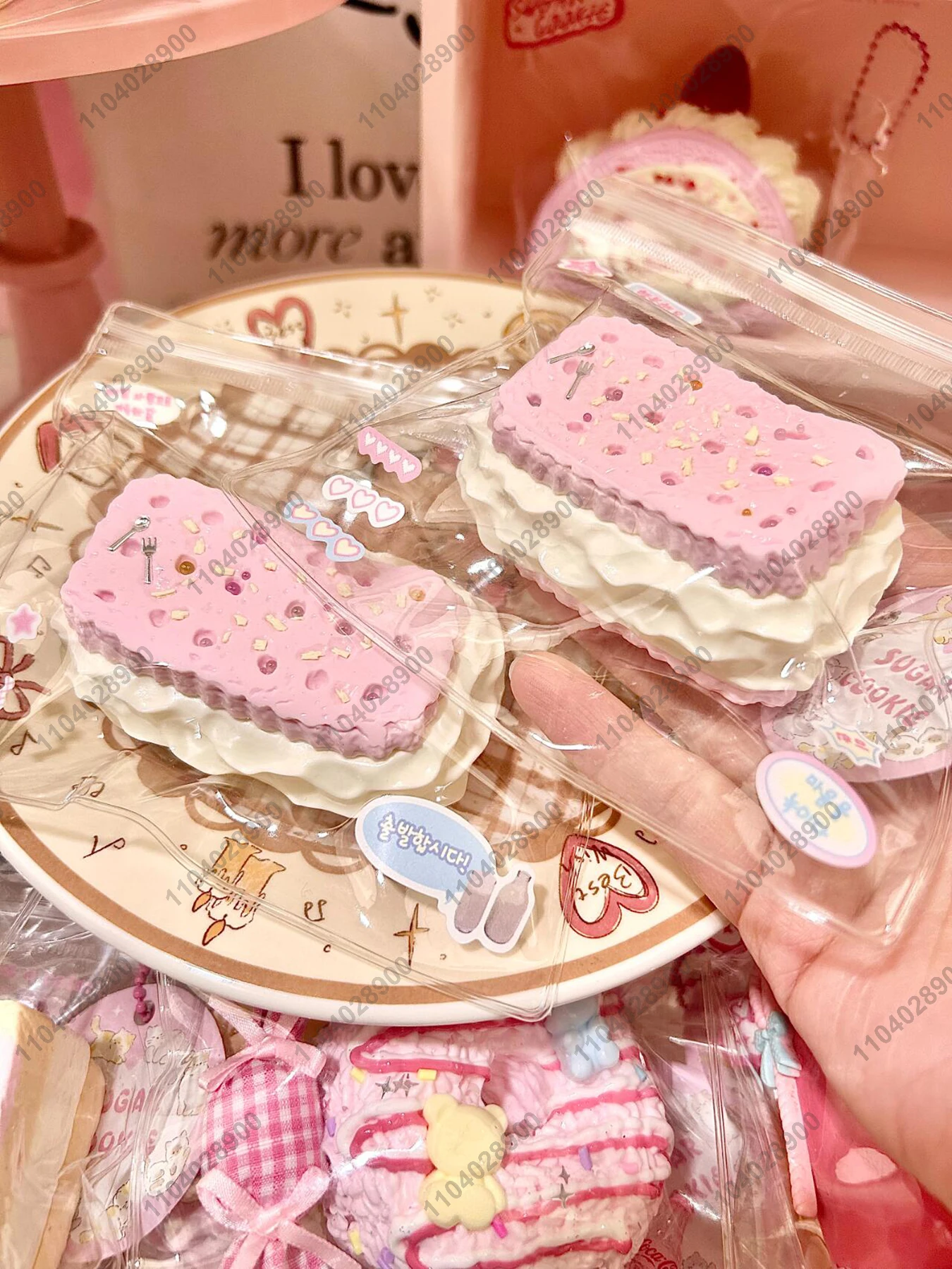 Cracker de galletas en crema Taba, galleta blanda de dos pisos, juguete de Mochi blando, juguete para apretar, liberación antiestrés, juguete para relajar las manos, regalo