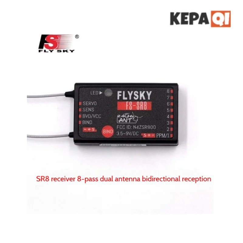 

FLYSKY SR8 receiver 8-way dual antenna bidirectional reception suitable for remote control aircraft rc vehicle model