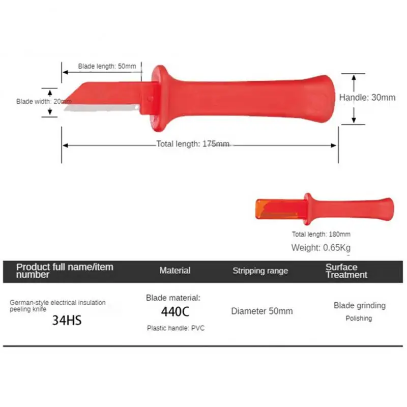 Stripping Tool The Shaking Knife Sleeve Is Not Easy To Fall Off Sharp Blades Overall Heat Treatment And Durability Cable Knife