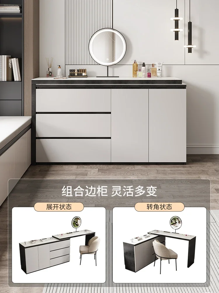 Modern minimalist dresser closet one bedroom luxury high sense small desk makeup table bedside storage cabinet