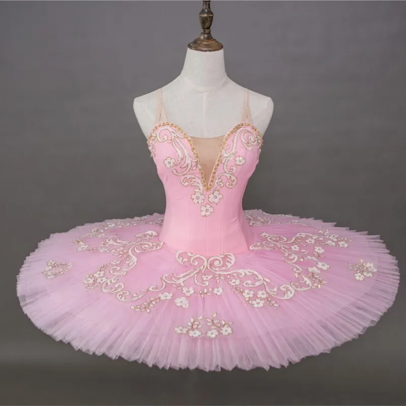 

Unique Design Beautiful Girls Performance Wear Dance Costumes Pink Ballet Tutu