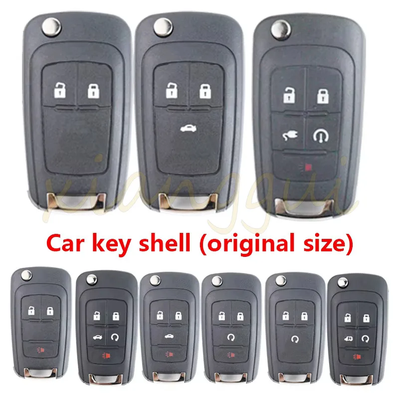 

For Cruze Epica Lova Camaro Impala Aveo Malibu Sail Orlando Trax Spark Car Remote Key Shell Case for Buick/Chevrolet/Opel/Chevy