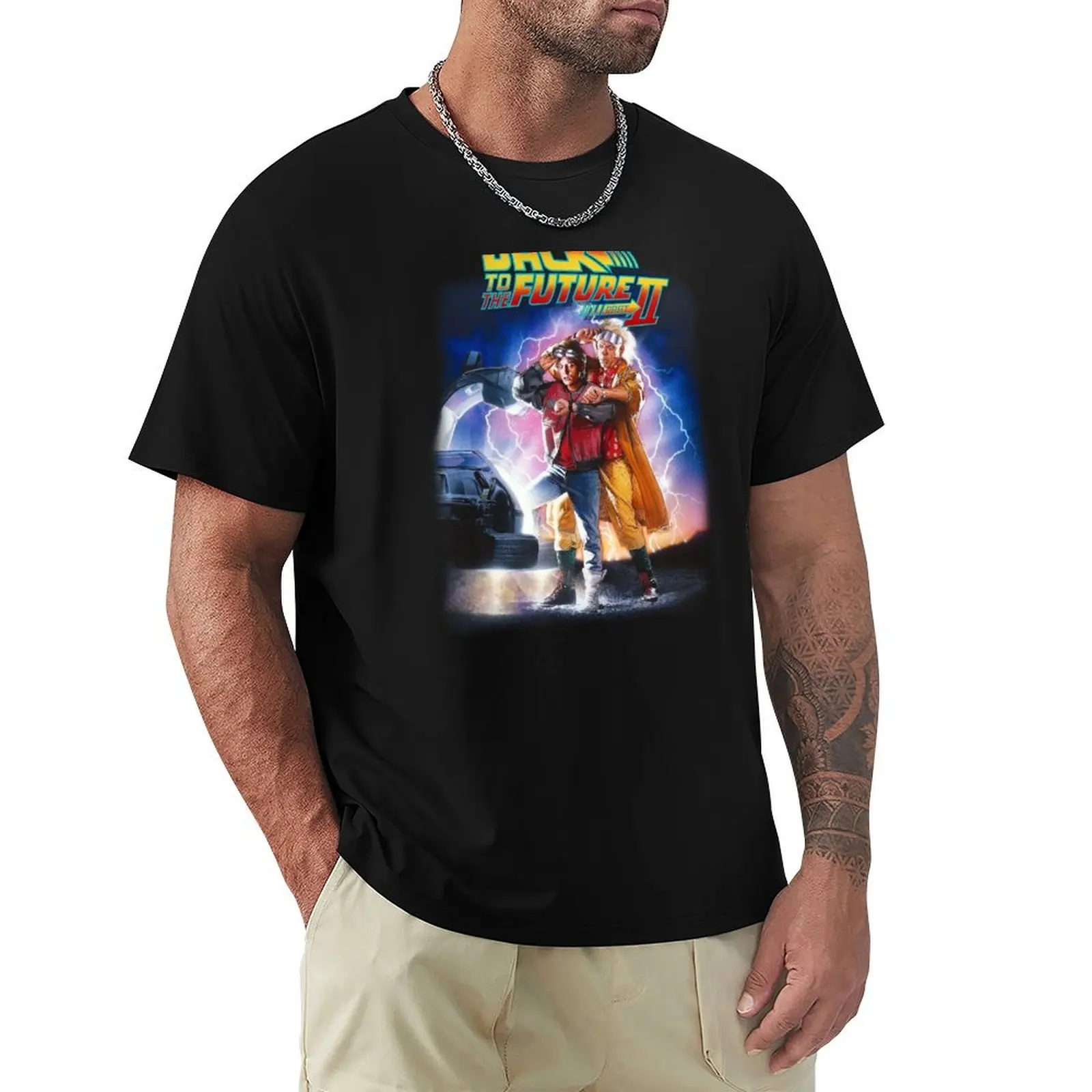 Playera Love Origin Flims Back to Future II, Camiseta Básica Ligera de Manga Corta