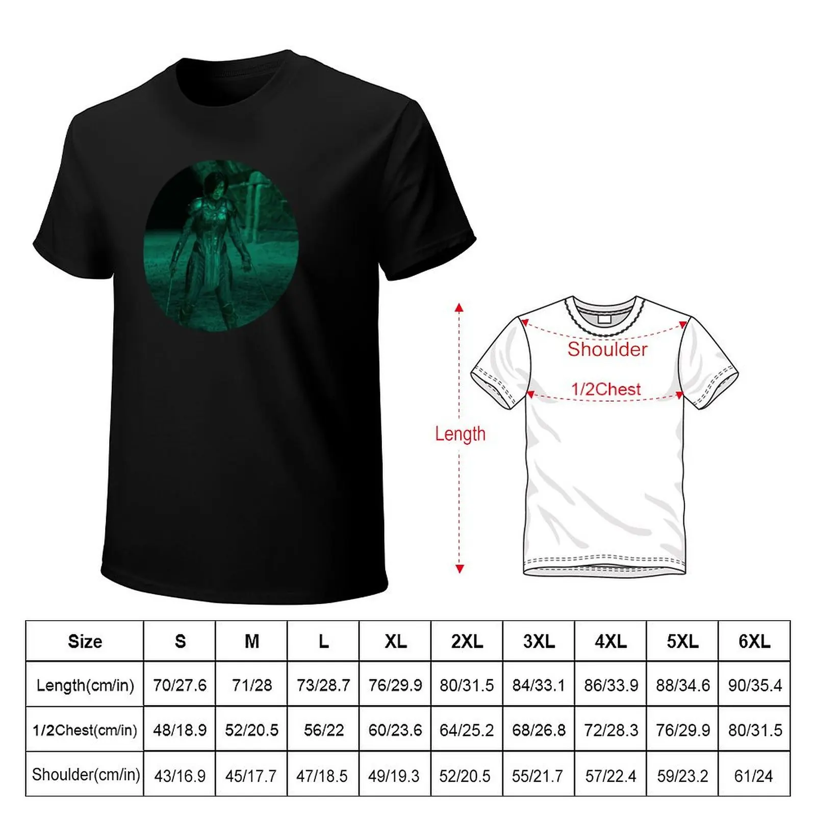Kit Tanthalos Wearing the Kymerian Cuirass Willow T-Shirt Work Comfort T-Shirt for Men