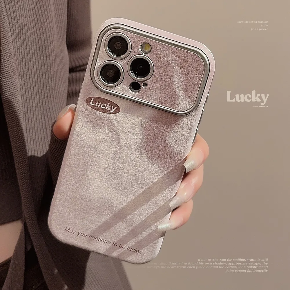 Coffee lucky shell leather 3D cover for iphone 11 12 promax 15 plus 14 13 pro max retro phone case conque