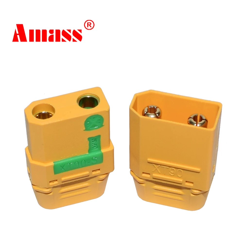 Amass  XT90S Connector xt90s anti spark XT90S XT90-S Male Female Motor Adapter for Battery ESC and Charger Lead for RC Car Truck