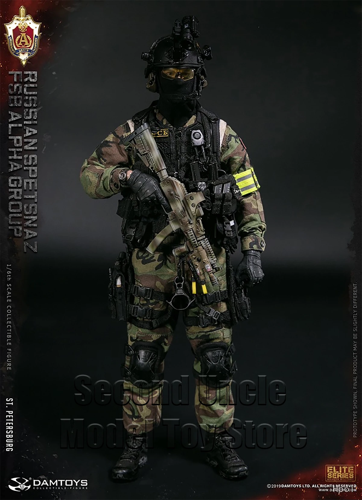 

DAMTOYS DAM 78071 1/6 RUSSIAN SPETSNAZ FSB ALPHA GROUP St.Petersburg 12'' Male Soldier Military Action Figures Model in stock