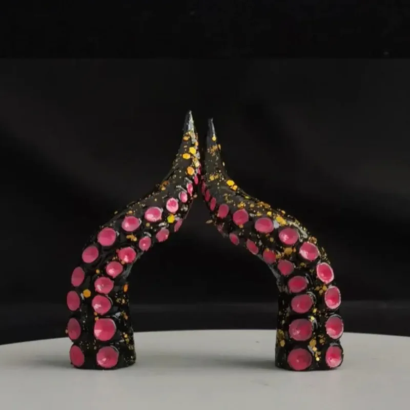 

Cosplay Halloween Octopus Tentacles Glitter Decoration Animal Horns Candy Color PETG Material