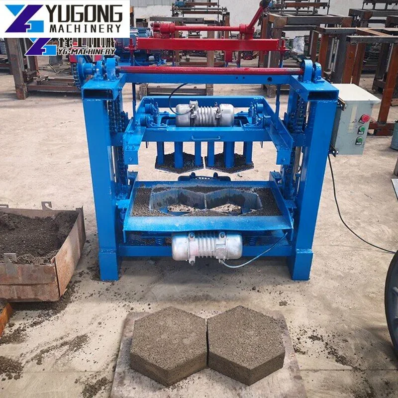 New Design Brick Making Machinery Hollow Block Making Machine Manual Pressing Interlock Brick Making Machine