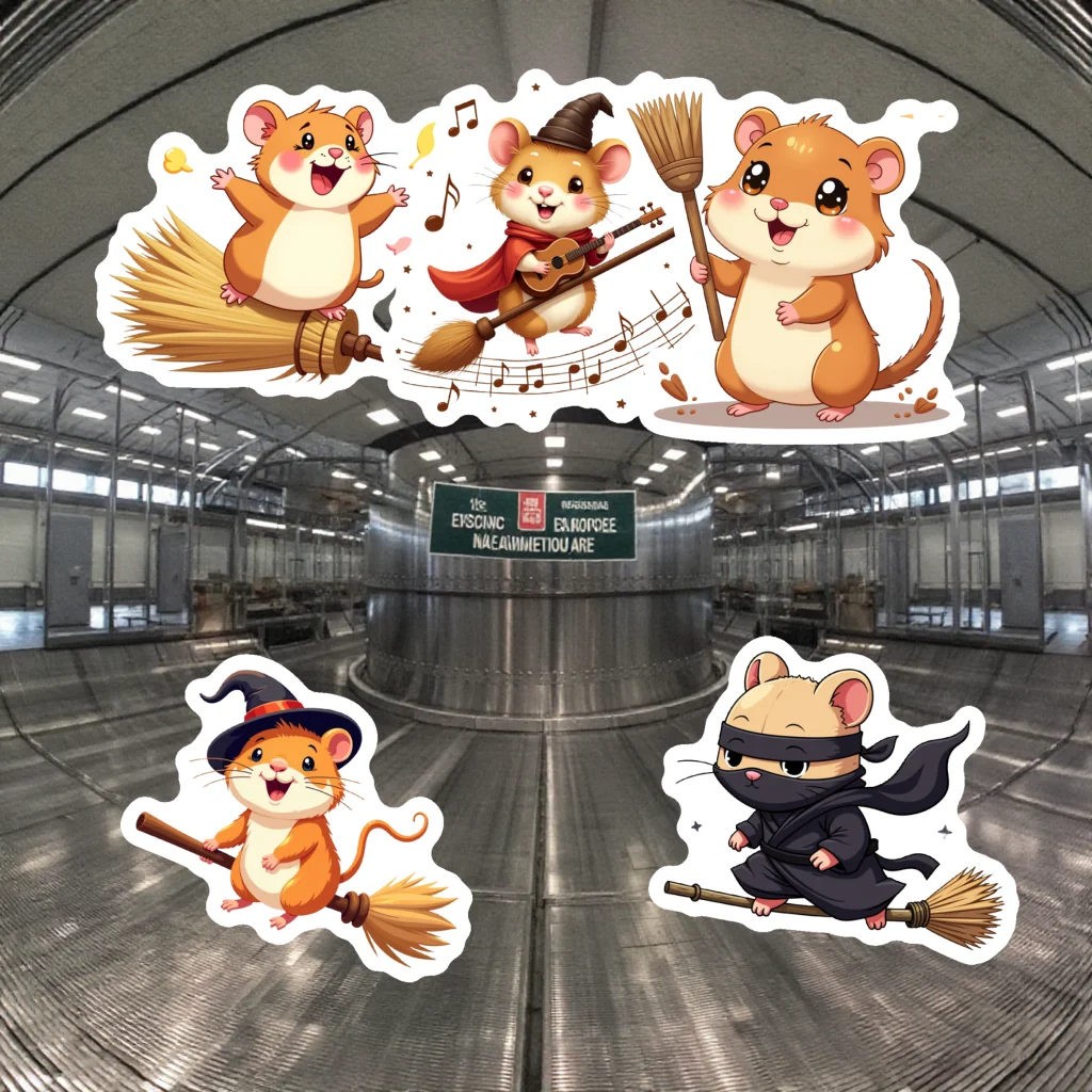 35pcs-100pcs Decals  Paper-made Stationerystickers 50pcs Witchstickers Colorful Self-adhesive Animalstickers for Laptopadornment