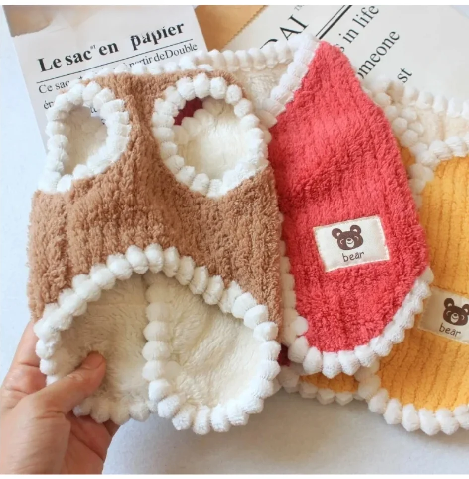 

Winter Warm Dog Coat Soft Fleece Pet Clothes for Small Dogs Cats Cute Puppy Jacket French Bulldog Chihuahua Yorkies Costume