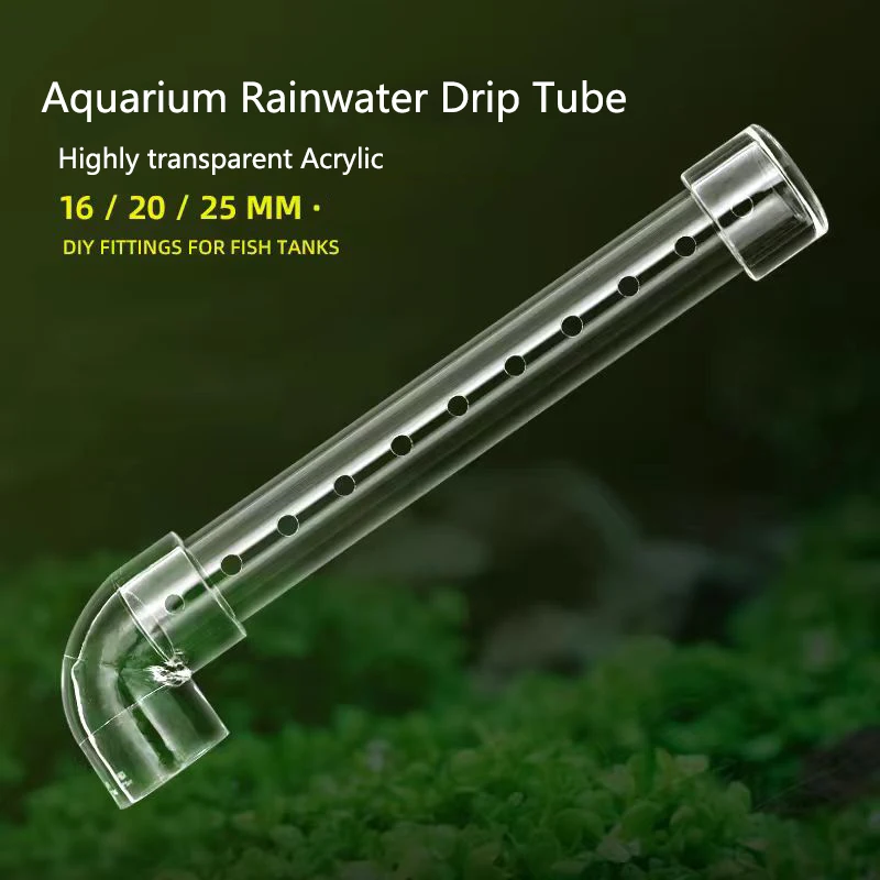 Aquarium Filter Rain Spray Bar Outflow Pipe Transparent Acrylic Rain Shower Outlet Tube Kit Fish Tank External Filter Accessries