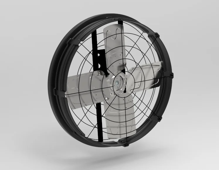 38 Inch Air Circulation Fan With 0-10V Communication Internet of Things Control Cooling Fan for Poultry Panel Fan