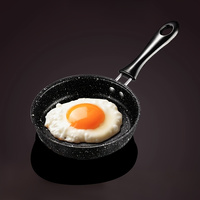 Mini Non-Stick Skillet with Cast Iron Handle Egg Frying Pan Suitable for Induction Cookers Gas Stoves for Breakfast