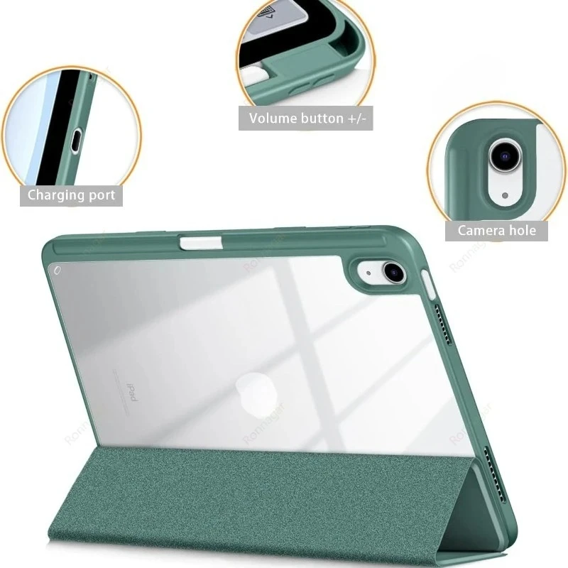 Mit Stifthalter-Hülle für IPad (A16) 11. Generation Air11 13 11 2025 2024 Pro11 12.9 13 Smart Case Air 3 4 5 10.9 7 8 9th 10.2 Funda
