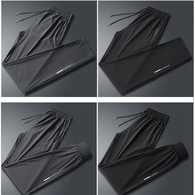 

4PCS Fashionable Versatile High-quality Casual Pants For Outdoor Lightweight Breathable Comfortable Loose Fitting Sports Pants