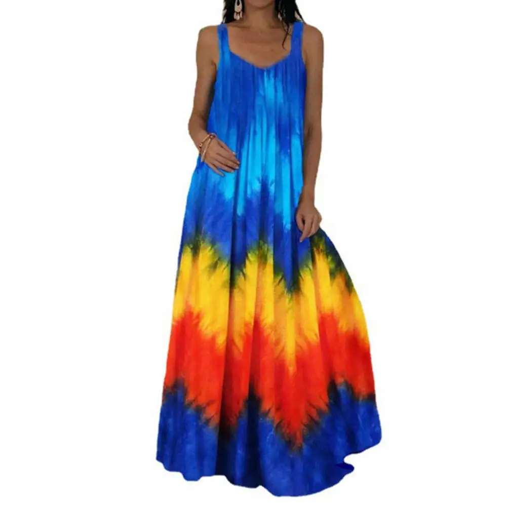 Vestido playero de verano de colores ricos a la moda, vestido playero con hombros descubiertos para mujer, vestido largo para vacaciones de verano, ropa para mujer