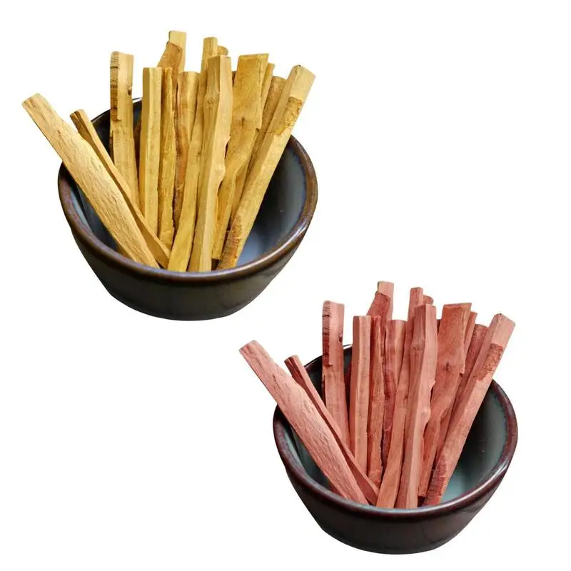 Sandalwood Burning Incense Stick Log Sandalwood Stick Buddhist Purified Air For Mediation Yoga Prayer Stres Relief Aromatheraphy