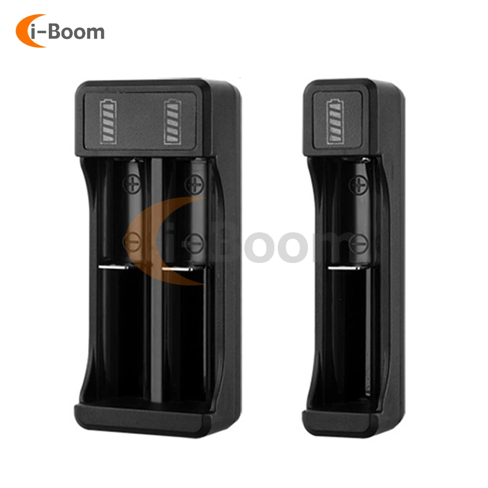 18650 Battery Fast Charger USB Charging Single Slot Multi Slot 3.7V/4.2V Battery Charger with Charge Protection Indicator Lights