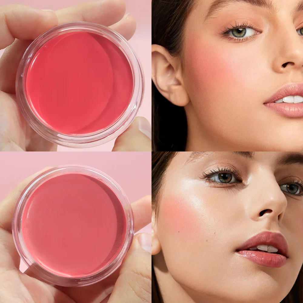 Bivanfe Cream Blush Matte Moisturizing Long-Lasting Easy To Apply Stain Resistant Natural Makeup Blush Suitable For Women