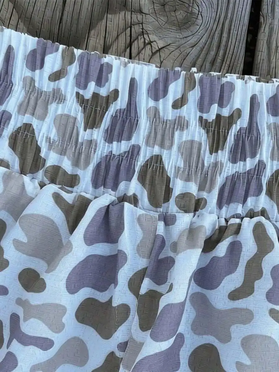 Women High Waisted Camo Shorts Quick Dry Athletic Workout Beach Shorts