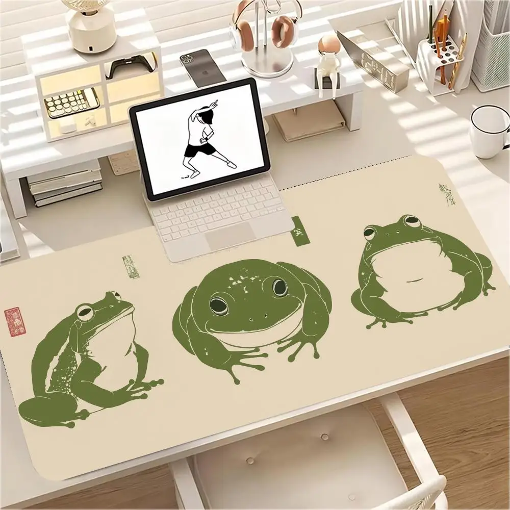 Frog painting Mouse Pad 900x400MM Large Gaming Mousepad Keyboard Gamer Rubber Anti-wrinkle Anti-Slip Bottom Desk Mat
