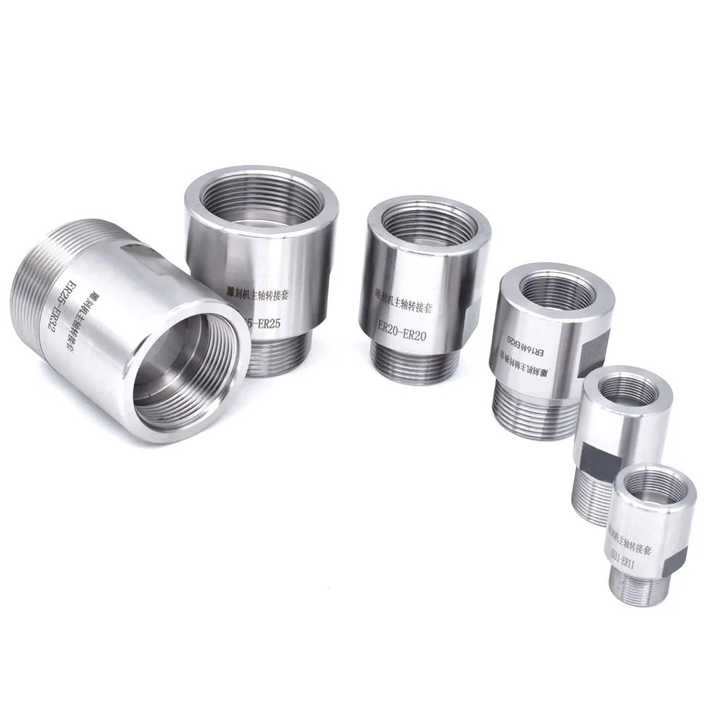 DIY ER11 ER16 ER20 ER25 ER32 Adapter Reducing Sleeve For Tools Clamping Collet Chuck Parts Motor Rotor Engraving Machine