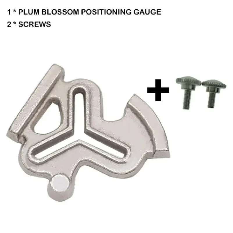 Universal Plum Blossom Positioning Gauge Steel Sewing Machine Guide Straight Curved Positioner Sewing Seam Guide