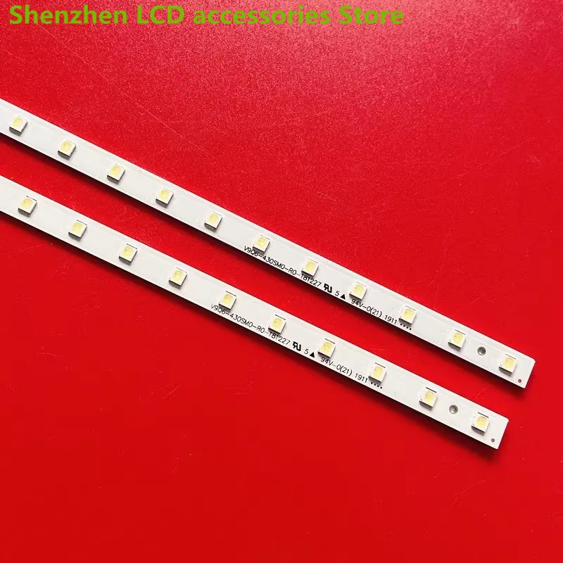 ل 43 بوصة سامسونج qa43q60راج QE43Q60RATTAU ضوء بار V9Q6-430SM0-R0 BN96-48377A 46.2 سنتيمتر 38LED 100% جديد LED الخلفية قطاع