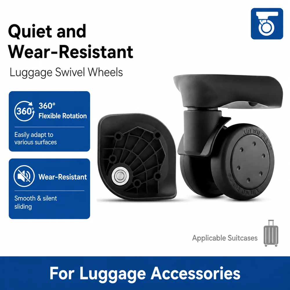 Replacement Wheels For Paul Frank XPW-161 Luggage 360° Silent Spinner Caster Bracket Wear-Proof Suitcase Parts Repair Accessorie