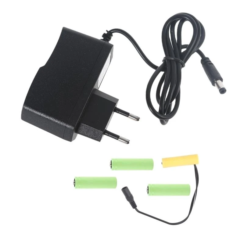 6v AA Adattatore per batteria fittizio 110 V 220 V Cavo alimentazione Sostituire 4x 1,5 V AA