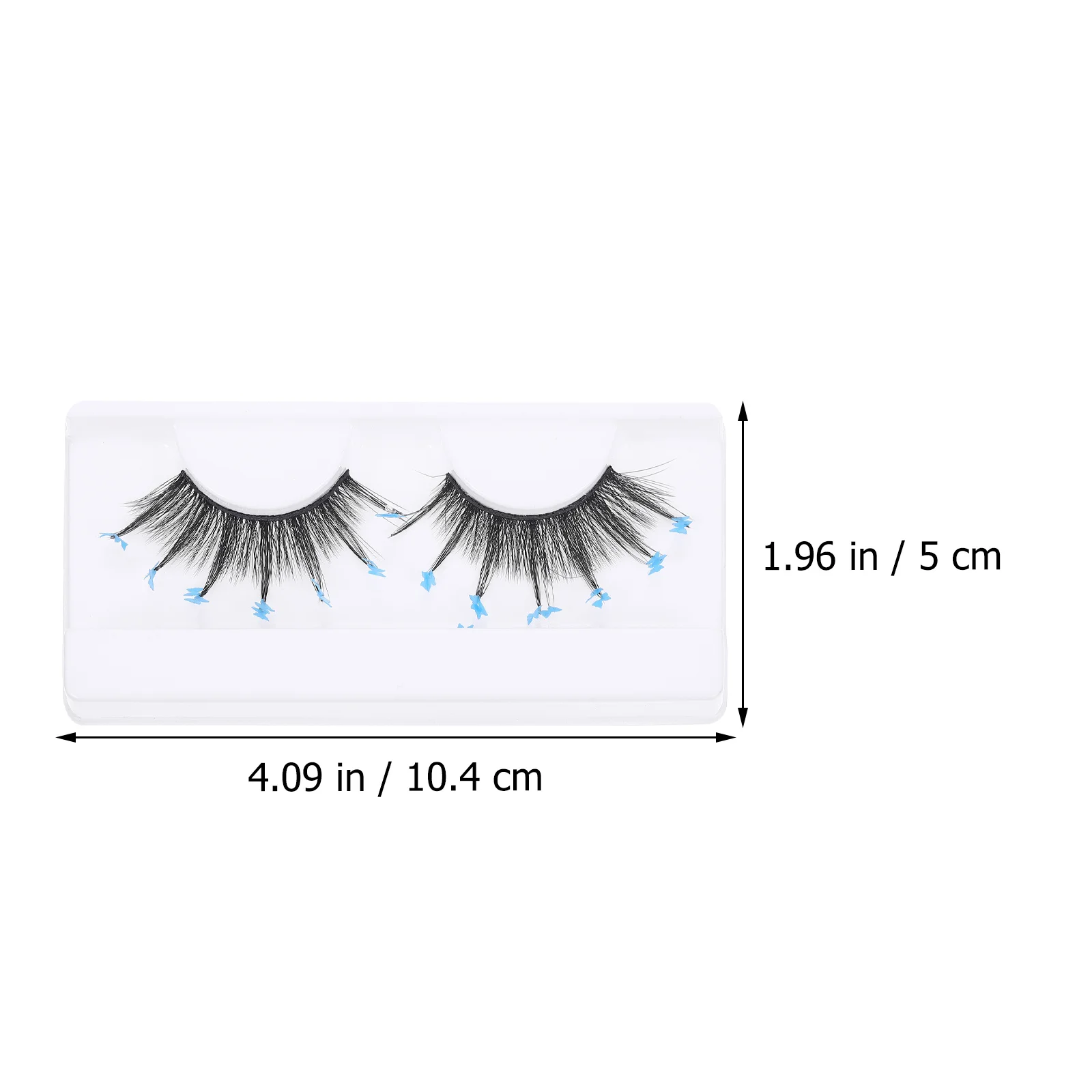 1 زوج ملون ثلاثية الأبعاد الرموش وهمية اضافية طويلة لينة الرموش الصناعية مظهر طبيعي للنساء اليومية بريق العين تعزيز