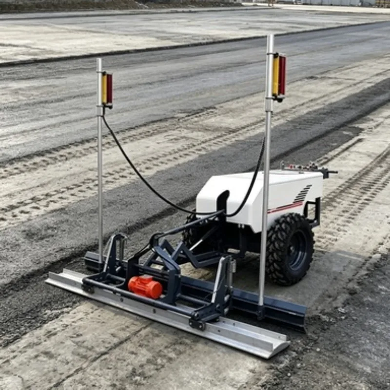 Laser Screed Concrete Floor Leveling System 350mm Lift Height Walk Behind Vibratory Leveler Hydraulic Finisher Unit  