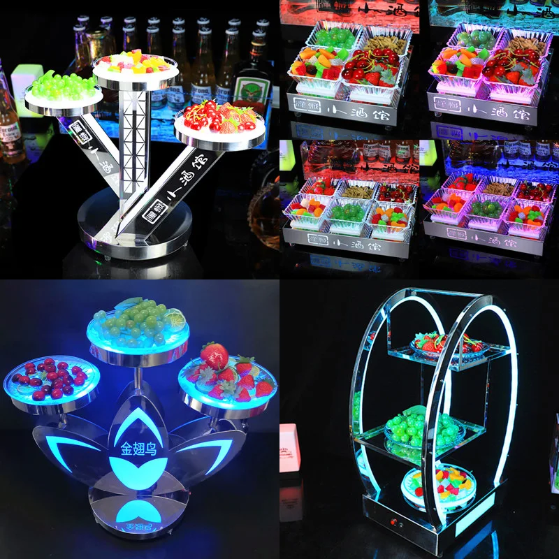 

Бар КТВ лопата светящееся ведро для льда сиденье фруктовая тарелка держатель винного шкафа на заказ логотипа