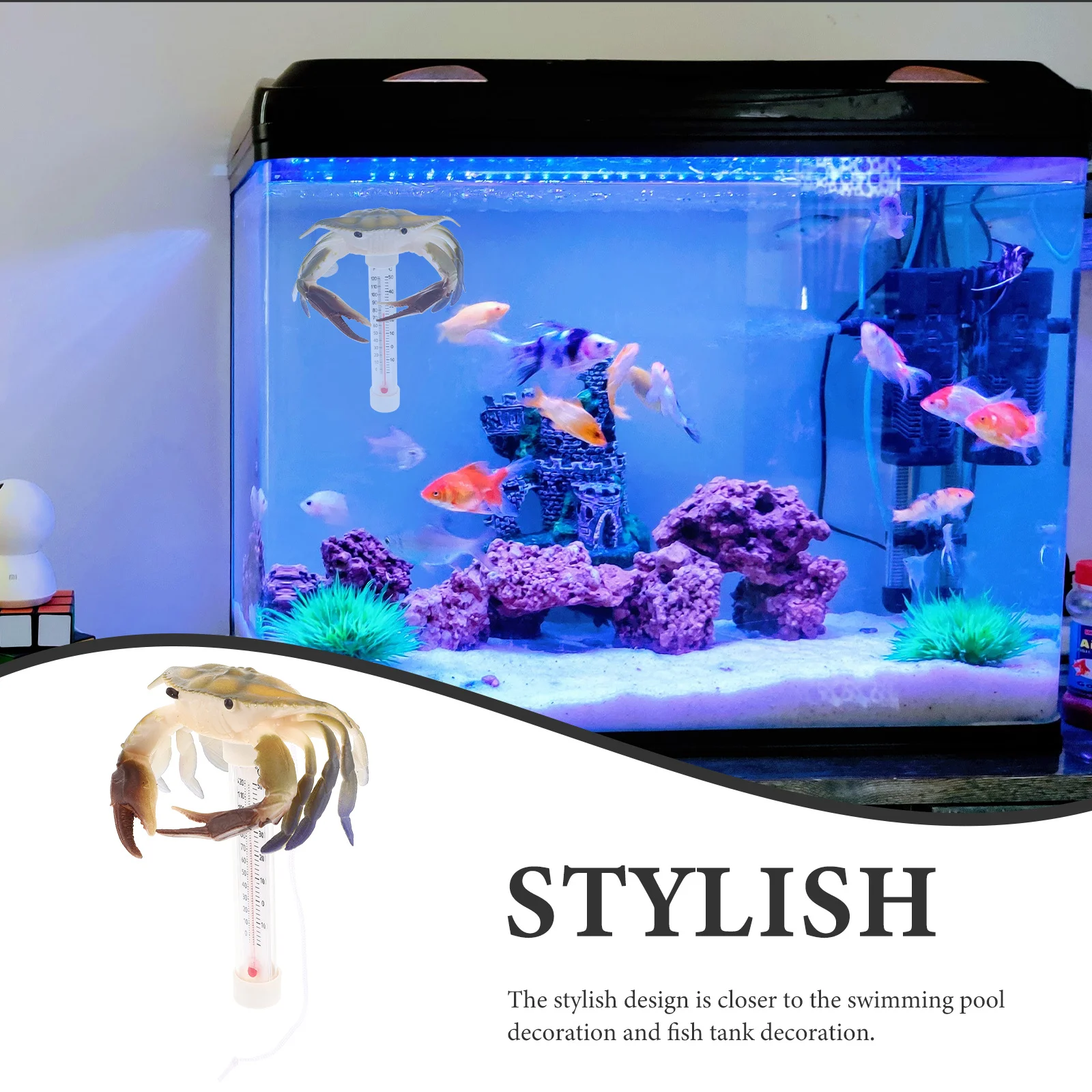 

Pool Thermometer Floating Water Temperature Gauge For Swimming Pool Fish Tank Bathtub Spa Hot Tub Summer Party Fun Prop