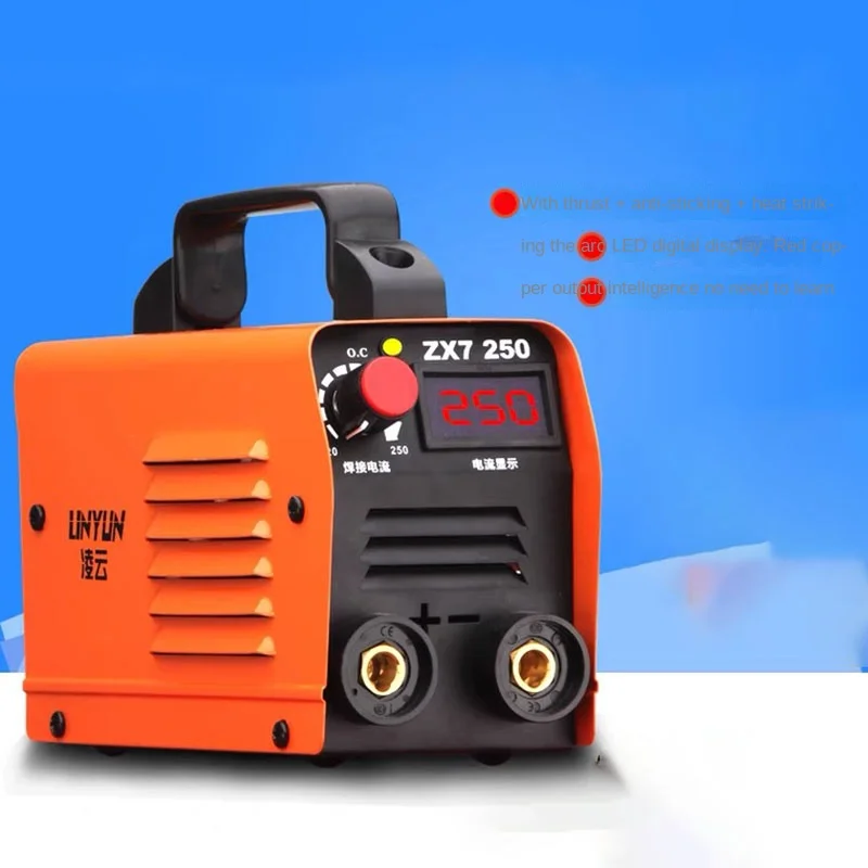 220V Inverter Arc Electric Welding Machine 20-250A IP21 IGBT MMA ARC Welder Digital Display ZX7-250 6mm welding