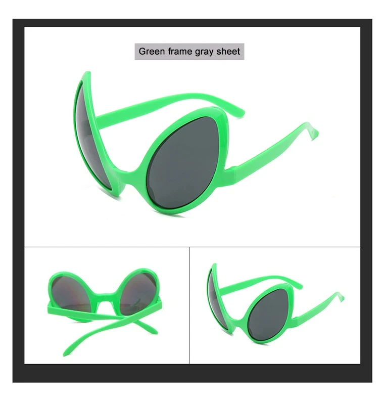 Lustige Alien-Brille für Erwachsene, Kinder, Urlaub, Party, Sonnenbrille, Halloween, Regenbogen-Linsen, ET-Sonnenbrille, Schattierungen, modische Brillen О – Detail 8